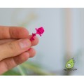 Кафф "Дикая роза". Розовый цвет